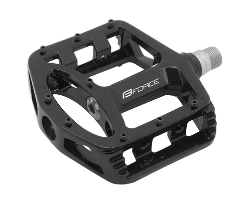 Pedale FORCE BMX Magnesium mit austauschbaren Pins, schwarz - Robuste Hybridpedale für BMX-Fahrer, ausgestattet mit austauschbaren Pins für optimalen Grip und Kontrolle.
