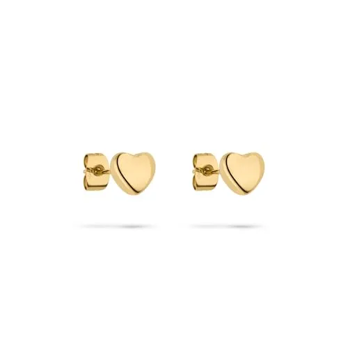 s.Oliver Elegante Ohrstecker aus poliertem Edelstahl - Gold - Hochwertige Ohrringe aus poliertem Edelstahl in Gold, langlebig und hautfreundlich. Ideal als stilvolles Accessoire oder Geschenk, geliefert in einem eleganten Baumwoll-Säckchen.
