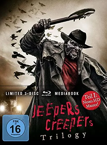 Mediabook JEEPERS CREEPERS TRILOGY Teil 1 2 3 LIMITED EDITION 3 BLU-RAY Box NEU