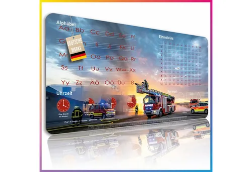 Lineo Schreibtischunterlage Tischunterlage & Malunterlage für Kinder 80x40 cm, (Robuste Malunterlage Schreibtisch Unterlegmatte)