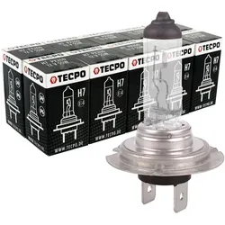 10x TECPO H7 Halogen Autolampe, 12V 55W