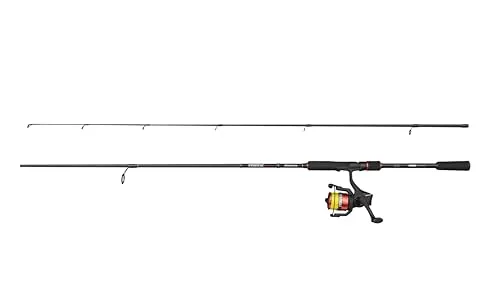 Abu Garcia Black Max Spinning Combo, Süßwasserangler Angelrute Rolle Hecht Zander, Starkes Leichtgewicht vielseitig einsetzbar, schwarz, 2,13m mäßig schnelle Rute, 2500er Rolle