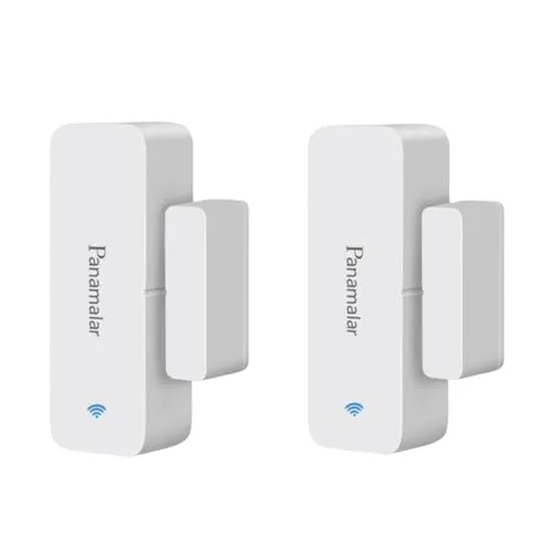 Panamalar Wireless Türfenstersensor, Niedriger Energie Tür&Fensteralarm kompatibel mit Alexa, Auto Erkennung passt für Türen, Fenster und Schränke, Wohnungen und Büro