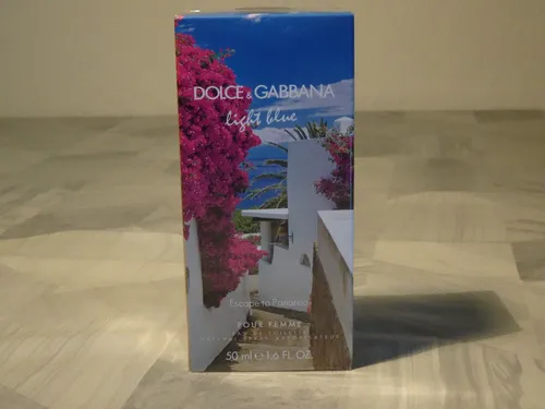 Dolce & Gabbana Light Blue Escape to Panarea Eau de Toilette 50 ml - Damenparfüm mit blumigen Noten von Jasmin und Orangenblüte, ideal für frische Sommermomente.