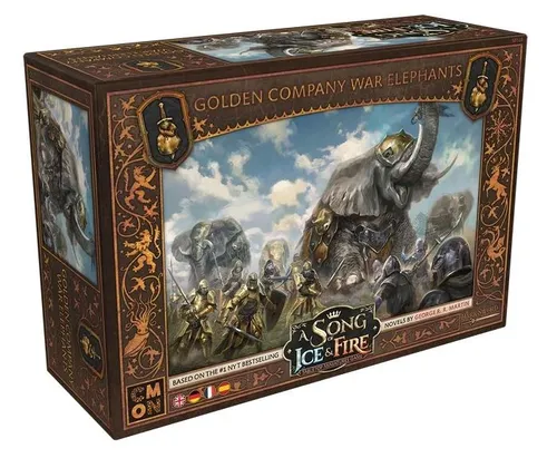 Song of Ice & Fire - Golden Company War Elephants - Gesellschaftsspiel mit beeindruckenden Kriegselefanten, die durch die gegnerischen Reihen stampfen und Feinde vernichten – ein Muss für Strategiefans!