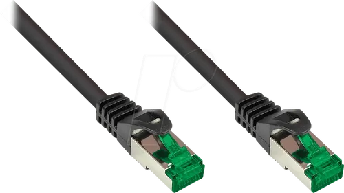 GC 8062-H020S - Cat.6a Outdoor-Patchkabel 2 m, schwarz