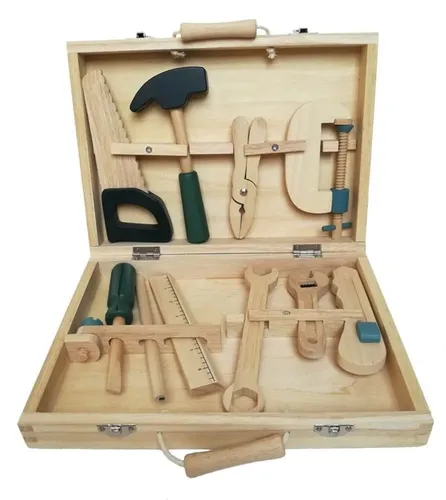 Egmont toys Werkzeugkasten Tool Box Holz, 12tlg.