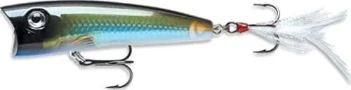 Rapala - X-Rap Pop Angelköder - Angelzubehör mit Großem Konkavem Kopf - Süßwasser und Salzwasser Spinnköder - Lauftiefe Topwater - Fischköder 7cm, 11g - Hergestellt in Estland - Moss Back Shiner