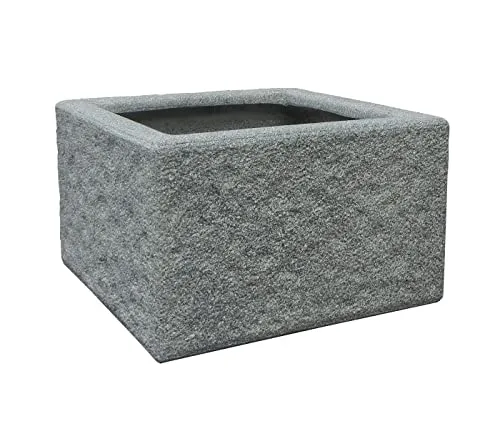 Dehner Leichtbeton-Brunnenumrandung Rocky, Grau in grau von DEHN