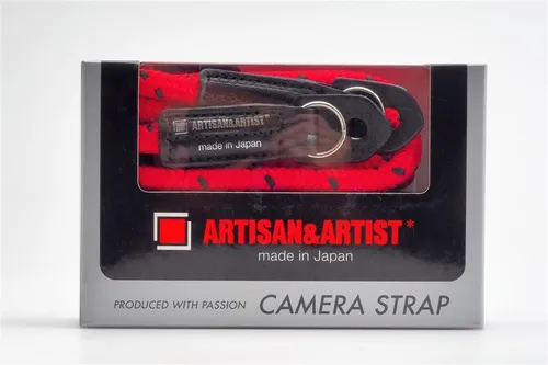 Artisan & Artist Strap   ACAM-706 Red Pin Dot 125cm