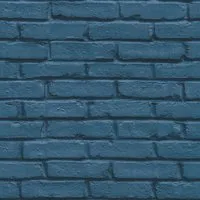 Bricoflor ausgefallene Steintapete Industrial Tapete in Backsteinoptik in Petrol Klinkerstein Vliestapete mit Vinyl Ideal für Küche und Jugendzimmer