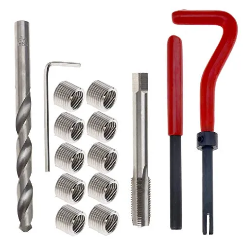 stücke M9 x 1.25 Gewinde Reparatureinsatz Kit 1cm Länge Handwerkzeug 15