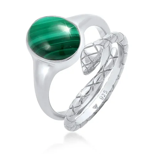 Elli PREMIUM Ring Damen Sterlingsilber mit Malachit Stein von Elli