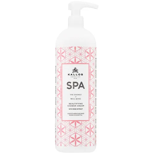 Kallos SPA Beautifying Duschgel 1L mit Rosenextrakt, parabenfrei, vegan