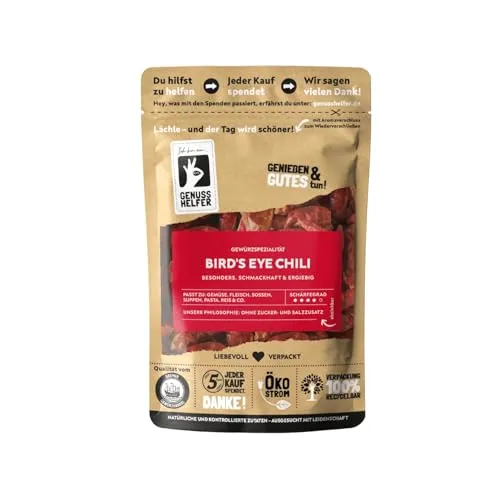 Bremer Gewürzhandel Birds Eye Chili, ganz, sehr scharf, Chilischoten getrocknet, 3 x 50g