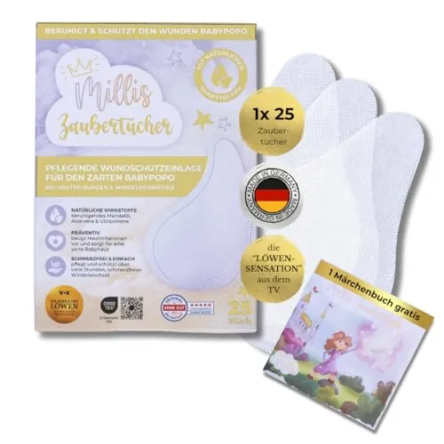 Millis Zaubertücher Baby Wundschutz | Sanfte Pflege bei Windeldermatitis