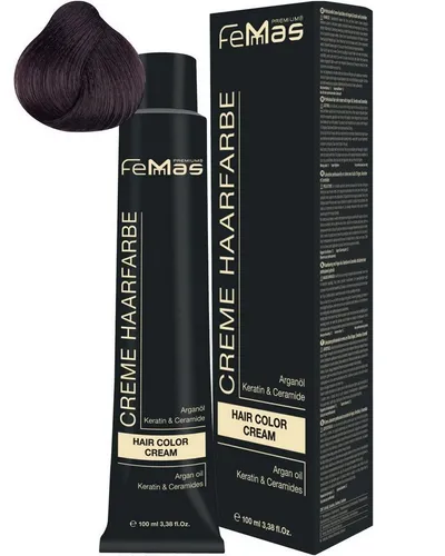 Femmas Premium Haarfarbe FemMas Hair Color Cream 100ml Hellbraun Schokolade Intensiv 5.99