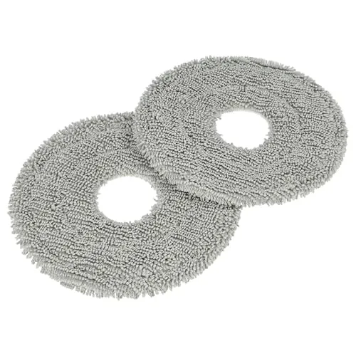 vhbw 2x Wischtuch kompatibel mit Dreame S10 Ultra, Plus, Pro Wischroboter, Putzroboter - Mopptuch, Wischmopp-Pad - 2x Mikrofasertuch