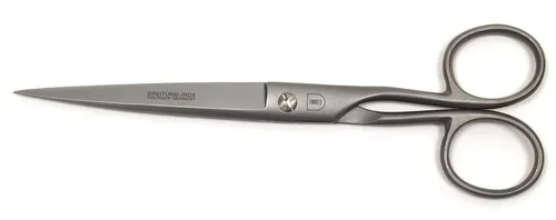 MAGAM-Stoffe Karl 8 Zoll Profi Papierschere aus Solingen - Hochwertige Papierschere mit Schnellzugriff, gefertigt aus rostfreiem INOX-Stahl. Ideal für präzise Schnitte, leicht gebogen für optimalen Griff. Gesamtlänge 19,6 cm, Gewicht 87 g. Perfekt für kreative Projekte.