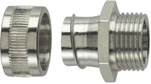 HellermannTyton SC40-FM-M40 Schlauchverschraubung 37.60 mm - Metall Schlauchverschraubung mit hoher Langlebigkeit, ideal für elektrische Kabel und Leitungen.
