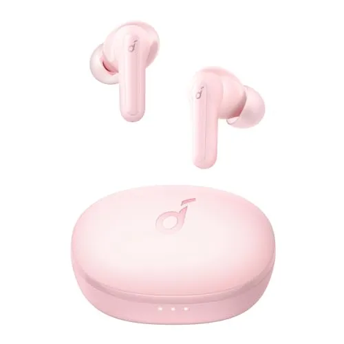 soundcore by Anker P2 Mini True-Wireless Earbuds In-Ear Kopfhörer, 10mm Audiotreiber, intensiver Bass, EQ, Bluetooth 5.2, 32 Std Akku, Aufladen mit USB-C, minimalistisches Design(Rosa)…