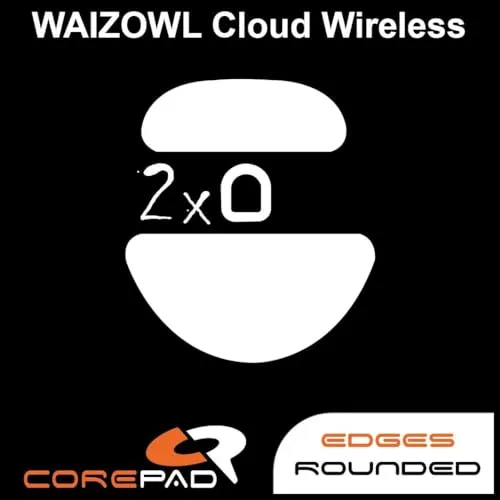 Corepad Skatez PRO 292 Ersatz Mausfüße kompatibel mit Waizowl Cloud Wireless