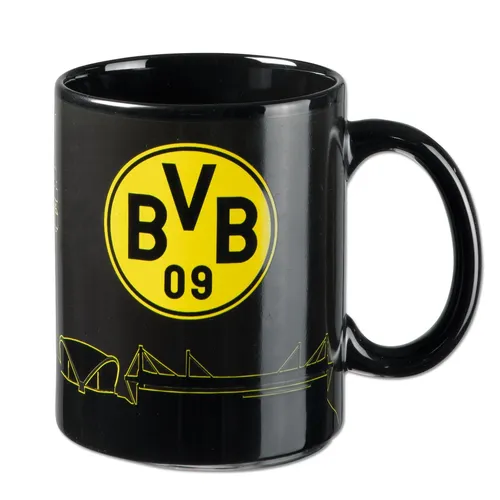 Zaubertasse BVB SKYLINE  bunt