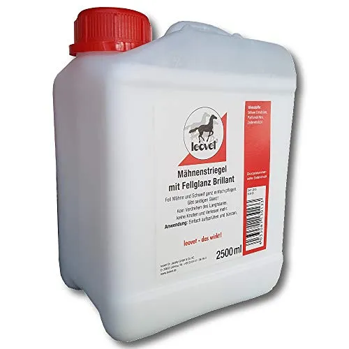 Leovet MÄHNENSTRIEGEL BRILLANT 2500 ml Kanister - Pferdestriegel für eine glänzende Mähne, pflegt und entwirrt effektiv, ideal für Pferdebesitzer.