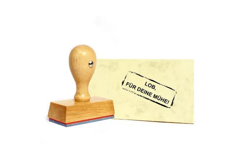 Dekolando Stempel Lehrerstempel Schule LOB FÜR DEINE MÜHE