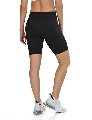 TCA Damen High Waisted Yoga Shorts – Tummy Control - Kurze Sporthosen mit butterweichem Material für maximalen Komfort und hervorragenden Tummy Control, ideal für Yoga und Fitness.