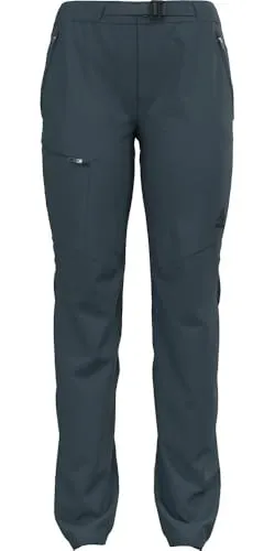 ODLO Wanderhose Damen Ascent I Lange Outdoorhose für Trekking - Damen Outdoor- und Wanderhose mit wasserabweisender Imprägnierung und 4-Wege-Stretchmaterial für optimale Bewegungsfreiheit und Komfort bei jedem Abenteuer.