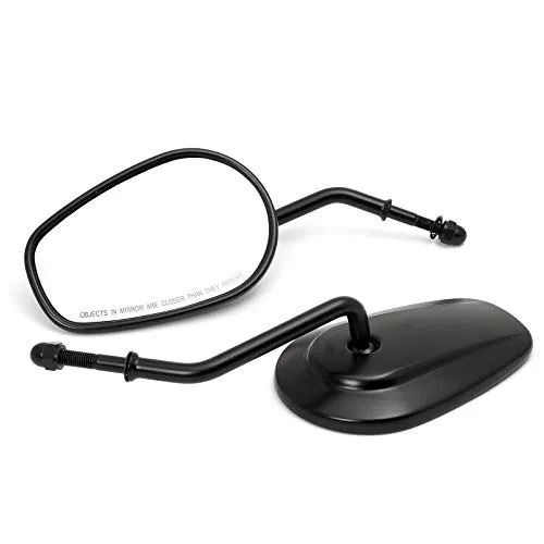 Dock66 Motorrad Spiegel für Harley-Davidson, Schwarz von Dock66 Motorcycle Parts