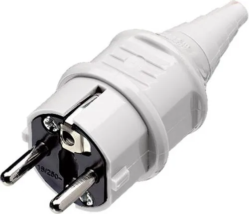 MENNEKES 10749 Schutzkontaktstecker Kunststoff 230V Weiß IP44