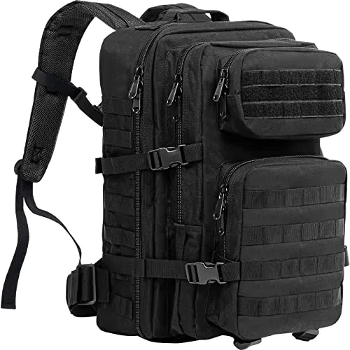 ProCase 40L Militär Taktischer Rucksack - Wanderrucksäcke – großer 40L Rucksack aus strapazierfähigem, wasserabweisendem Material mit MOLLE-System für zusätzliche Ausrüstung; ideal für Outdoor-Aktivitäten wie Wandern, Jagd und Camping.