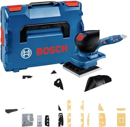 Bosch Professional GSS 12V-13 - Akku-Schwingschleifer ohne Akku und Ladegerät, kompakt und ergonomisch für präzises Schleifen an schwer erreichbaren Stellen