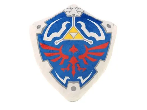 San-Ei Triforce Plüschkissen in Schildform, 40 cm