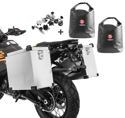 Alukoffer für Honda CB 650 F / 500 F / X NB 2x35L + Innentaschen + Kit