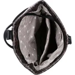 Rieker H1426-25 Cityrucksack - Eleganter Synthetik-Rucksack in Braun-Kombi - Tagesrucksäcke mit modischem Design und sicherem Rückenfach für Ihre Wertsachen in eleganter Lackoptik.