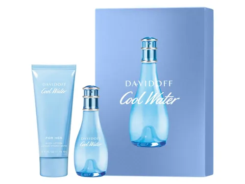 Davidoff Cool Water Woman Set - Damendüfte – Erleben Sie das erfrischende Eau de Toilette (30ml) und die pflegende Bodylotion (75ml) für ein sinnliches Dufterlebnis, das die Weite des Ozeans verkörpert.