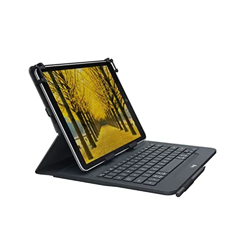 Logitech Universal Folio iPad/Tablet Schutzhülle mit Bluetooth Tastatur