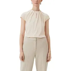 comma Satinbluse mit Raffung von comma,