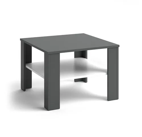 Vicco Couchtisch Homer, Anthrazit/Weiß, 60x60 cm in weiß von Vicco