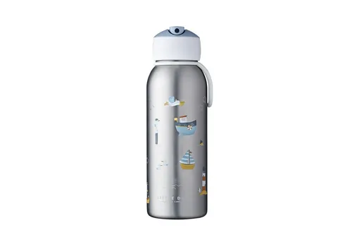 Mepal Thermosflasche Flip-Up Campus, Edelstahl, 0,35 l - Thermobehälter mit doppelwandiger Isolierung, hält Getränke 9 Stunden warm und 12 Stunden kalt. 100% auslaufsicher, BPA-frei und ideal für unterwegs.