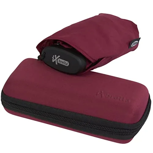 iX-brella Ultra Small 15cm kleiner Taschenschirm im Handy Format mit Etui - rhododendron