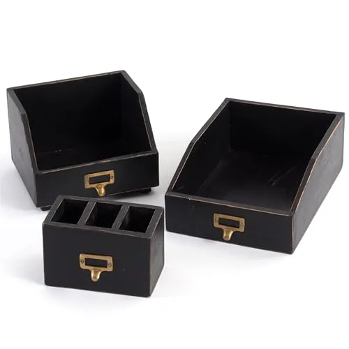 DESIGN DELIGHTS Aufbewahrungsbox Schreibtisch Organizer Set