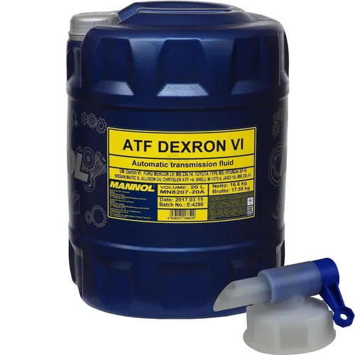 Liter MANNOL Getriebeöl Dexron VI Gear Oil Automatikgetriebeöl + Auslaufhahn 20