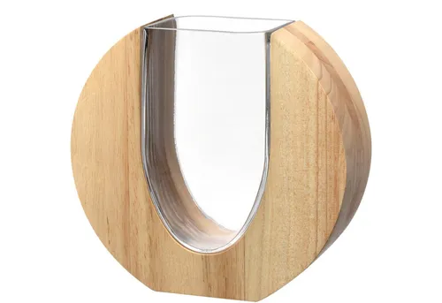 LEONARDO Dekovase Legno 19cm - Vasen, stilvolle Dekovase aus hochwertigem Material, ideal für kreative Blumenarrangements und moderne Wohnräume.