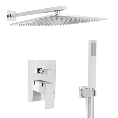 Welfenstein Unterputz Set 34-30HC7Q Regenbrause Edelstahl 30x30cm Unterputz