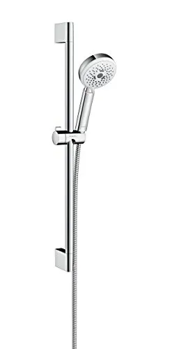 hansgrohe Crometta 100 Duschset 0,65m, 3 Strahlarten, Weiß/Chrom
