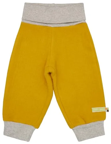 loud + proud Wollfleece-Hose, GOTS Zertifiziert in gelb von loud + proud